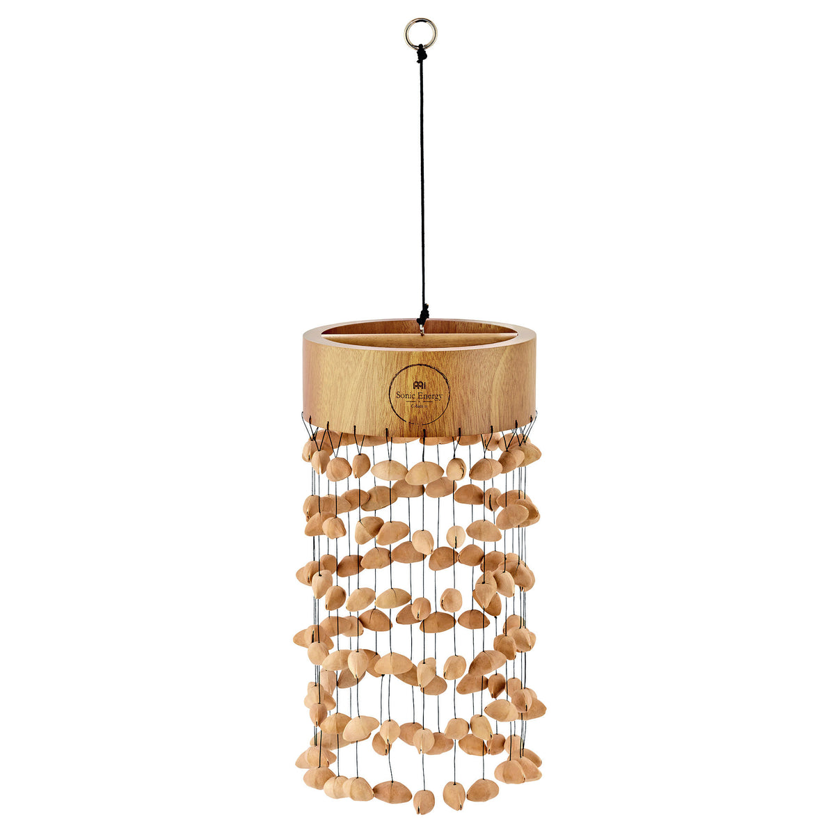 Carillon à Vent Artisanal En Bambou Et Noix De Coco - Longueur 85 Cm - Décoration Zen Pour Jardin, Balcon, Intérieur - Fait Main Équitable