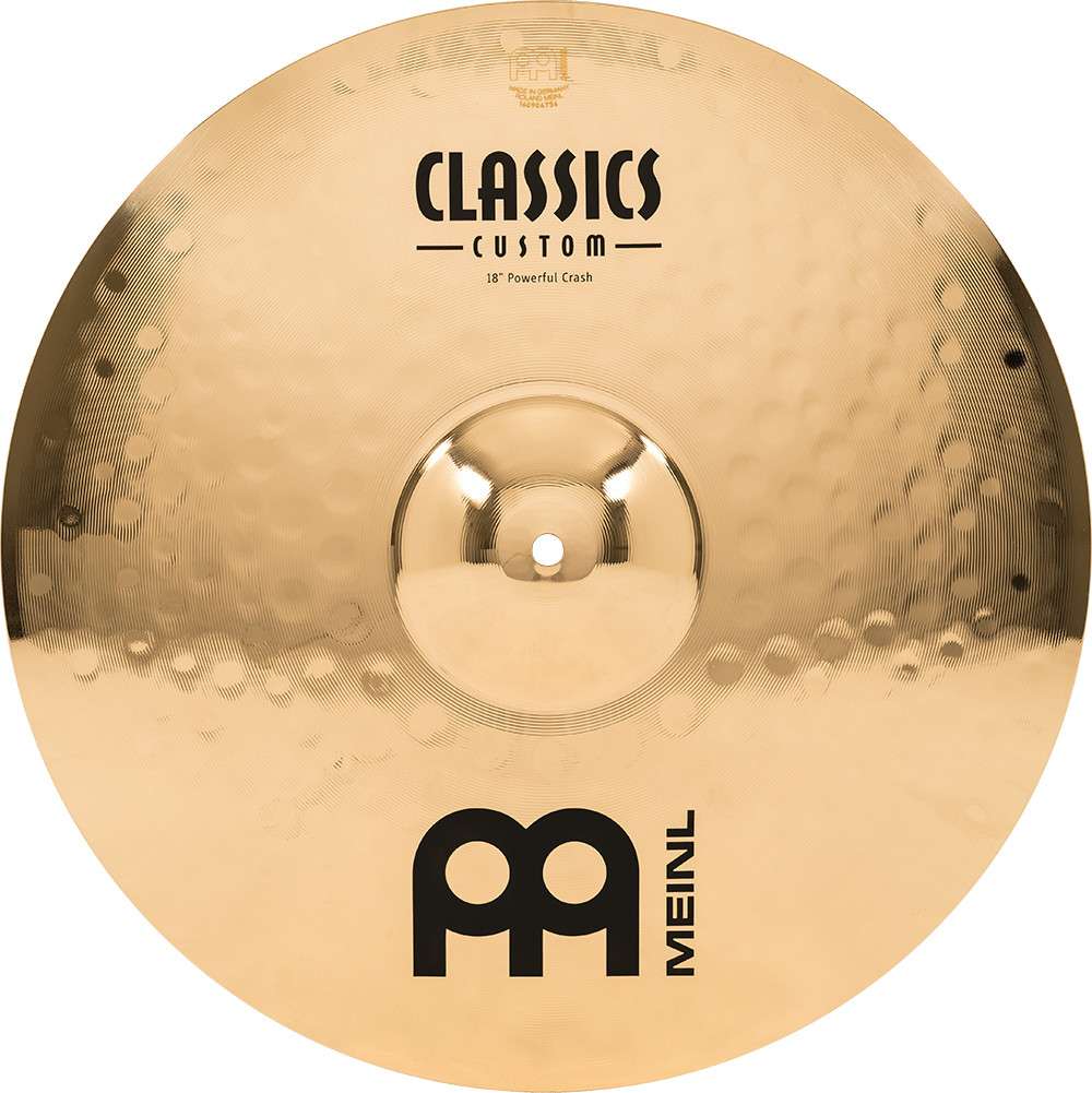 Meinl Classics Custom Brilliant 18” Powerful Crash Cymbal CC18PC-B 