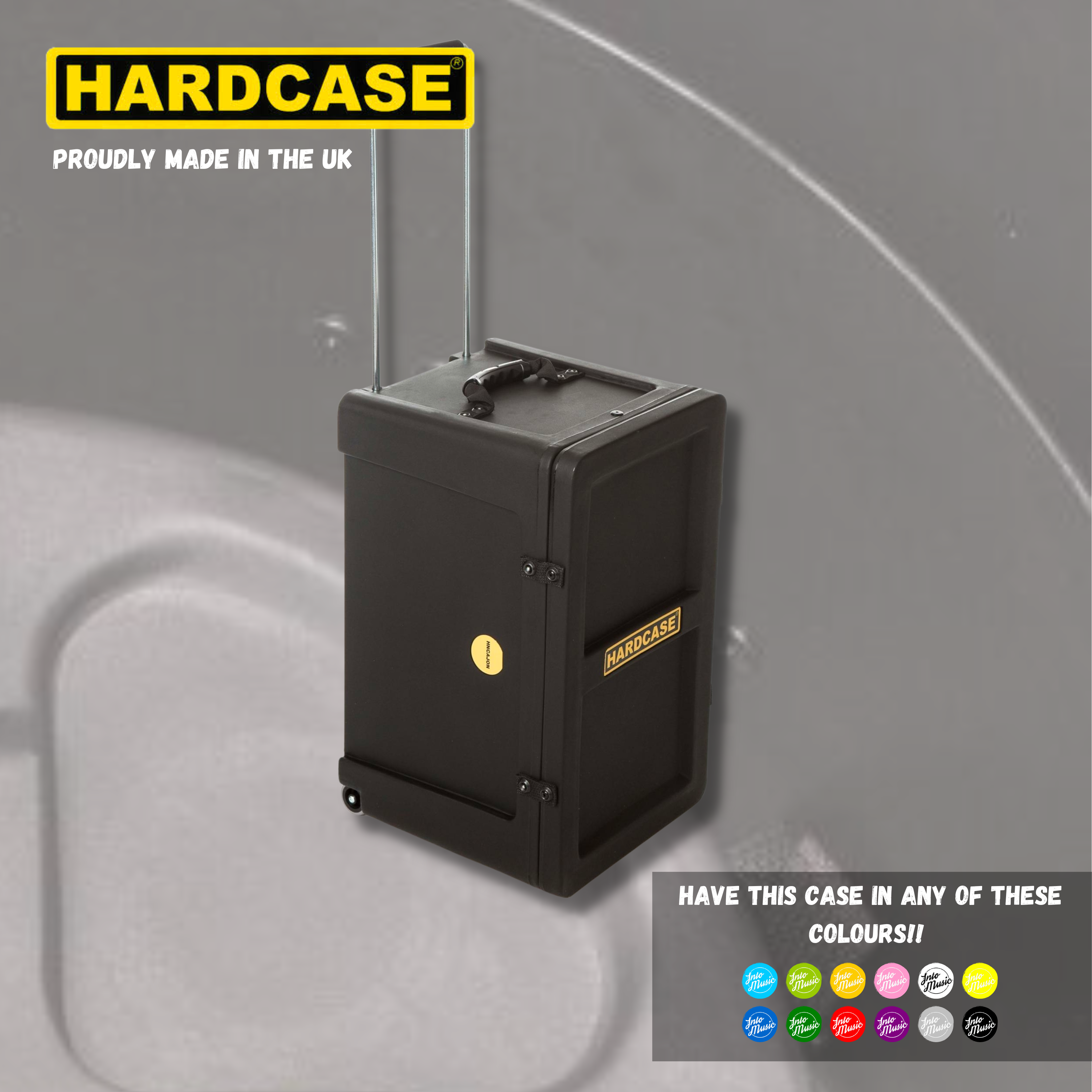 HARDCASE HNCAJON Cajon Hardware Case With Wheels – Into Music Store