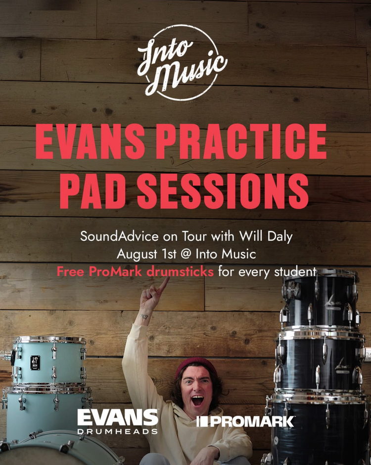 Sound Advice Practice Pad Sessions are Coming to Into Music – Here's What You Can Expect!