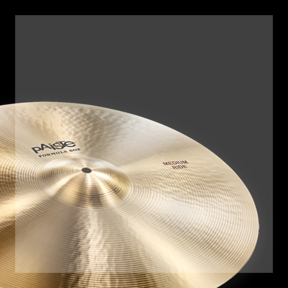 Paiste Formula 602 Series Cymbals