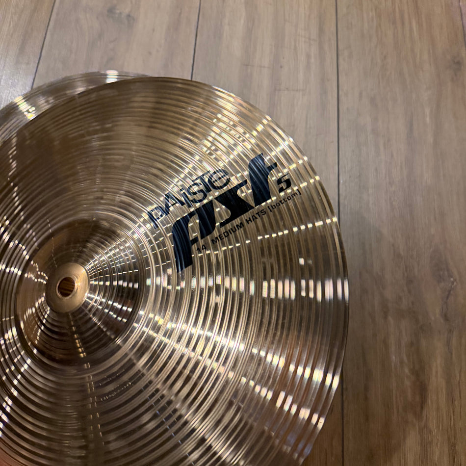 Paiste PST5 14" Medium Hi Hat Cymbals Used #1326