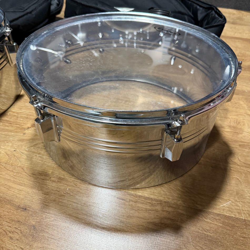 Timbale Drums With Cases 13", 14" #1399