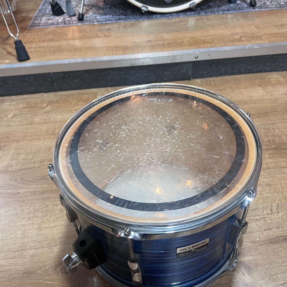 Premier Olympic 12” Rack Tom Drum In Blue Vintage #1337