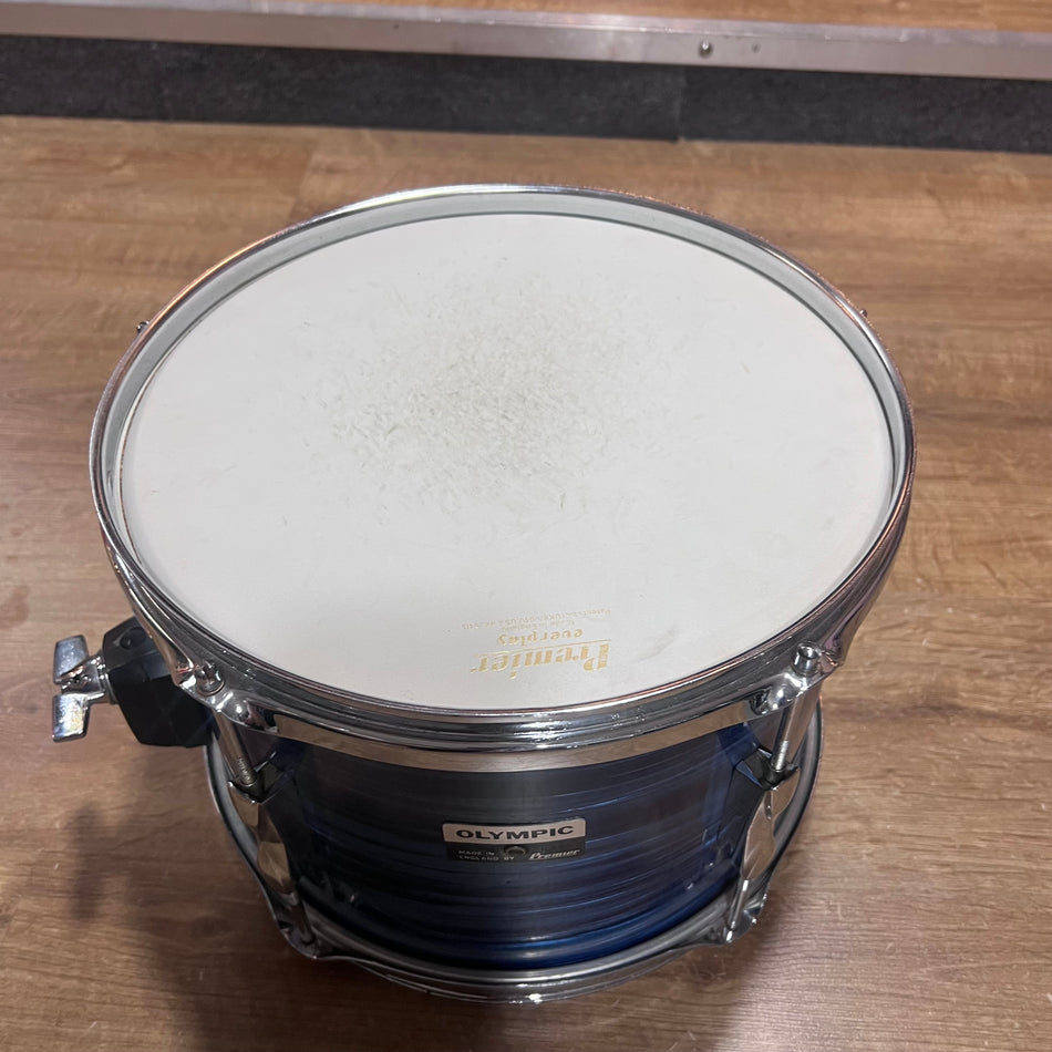Premier Olympic 10” Rack Tom Drum In Blue Vintage #1337