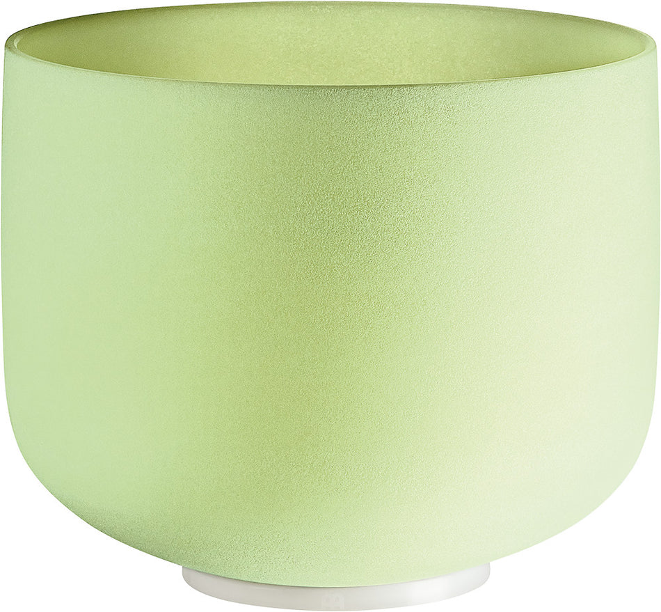 Meinl Sonic Energy Emerald Crystal Singing Bowl, frosted, 10" / 25 cm, Note F4, Heart Chakra
