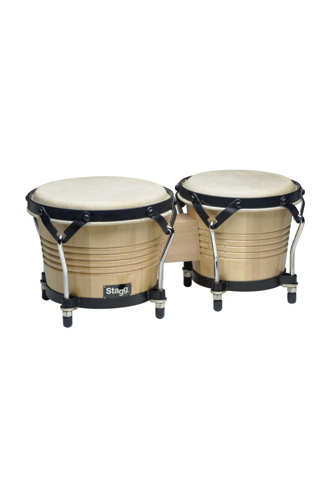 Stagg Natural Wooden Bongos