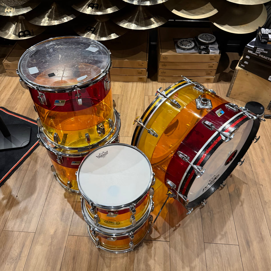 Ludwig Vintage 1970's Vistalite Tequila Sunrise 24" Kit #1249