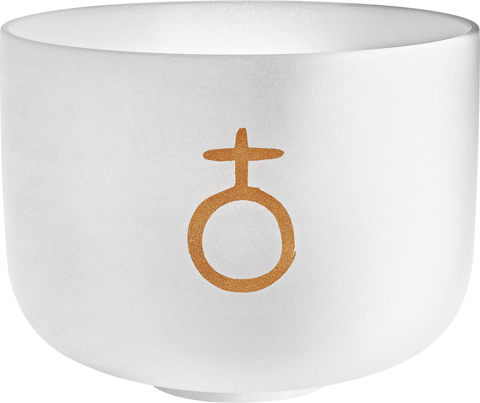 Meinl Sonic Energy Planetary Tuned Crystal Singing Bowl, 12" / 30 cm, Earth-Year / Om 136.10 Hz, Heart Chakra