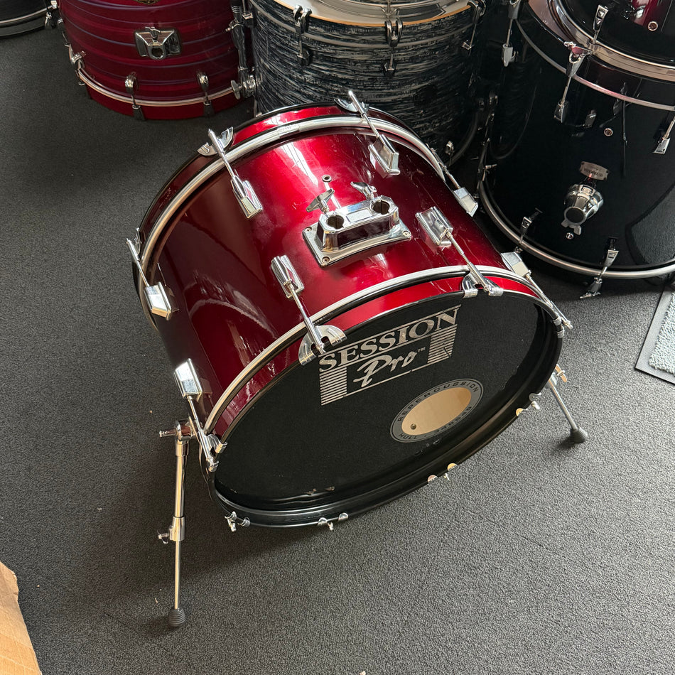 22" Burgundy Bass Drum  #1341