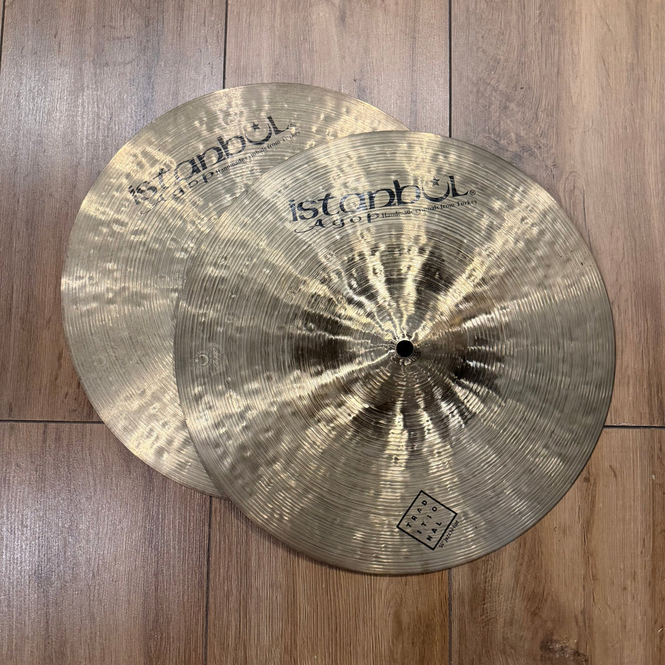 Istanbul Agop Traditional 14" Jazz Hi Hat Cymbals #1367