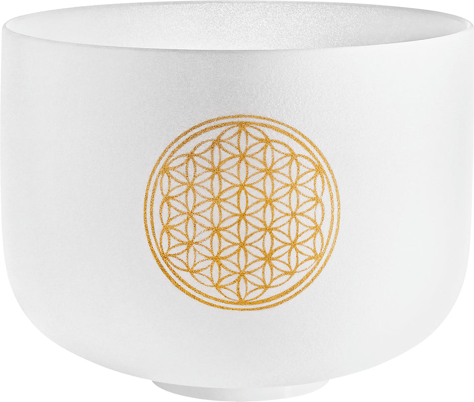 Meinl Sonic Energy Crystal Singing Bowl, Flower of Life 128 Hz, 10" / 25 cm