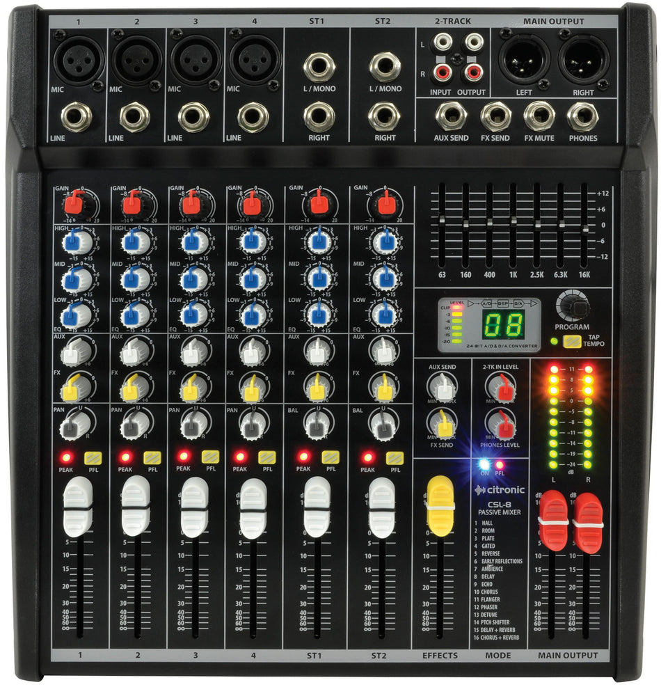 Citronic CSL Mixing Desk 8 Channel