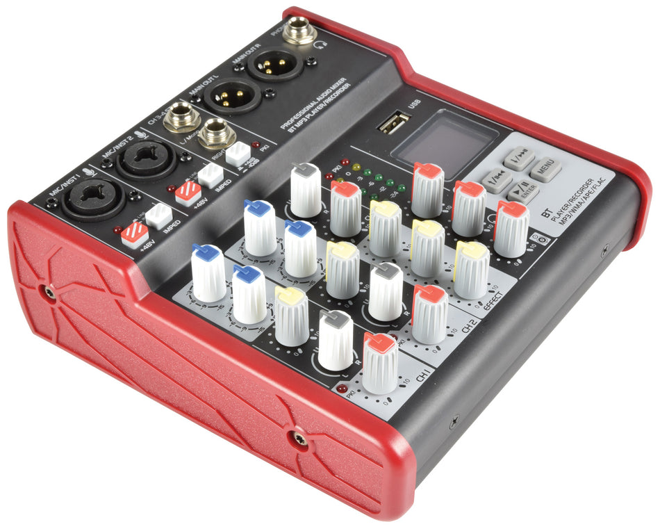 Citronic CSM-4 Compact Mixer With Bluetooth