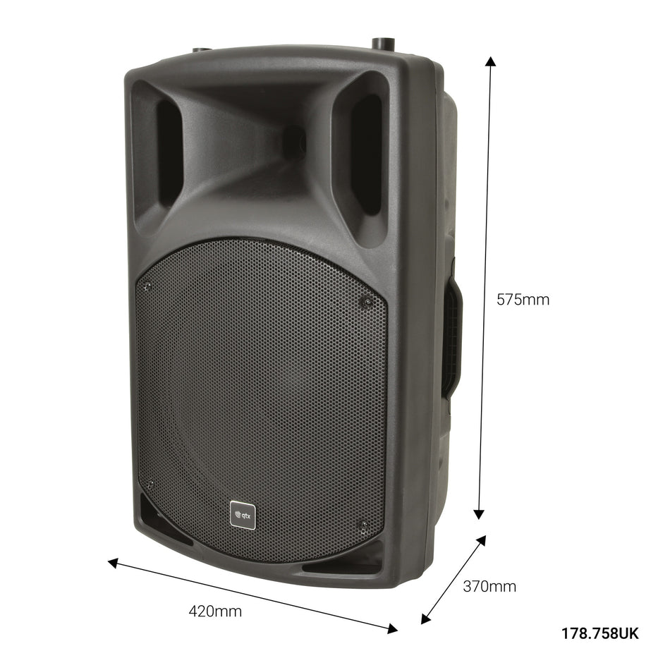 QTX QX Series Active PA Speaker 15"