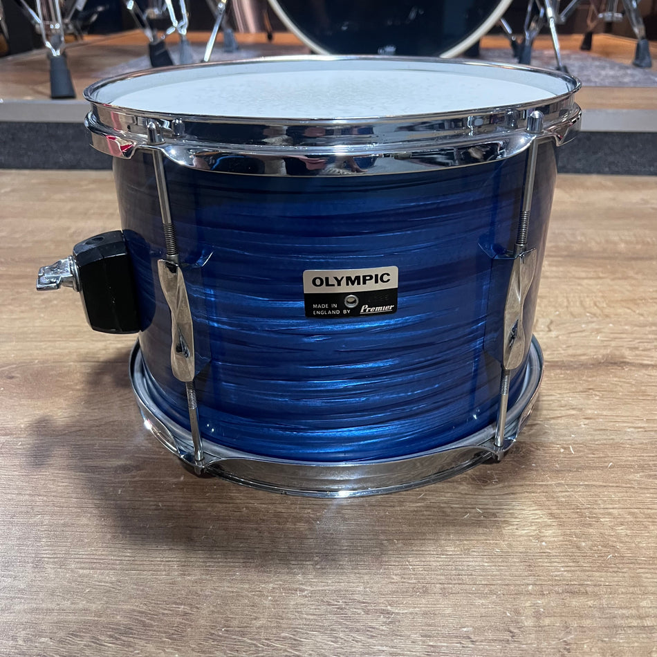 Premier Olympic 10” Rack Tom Drum In Blue Vintage #1337