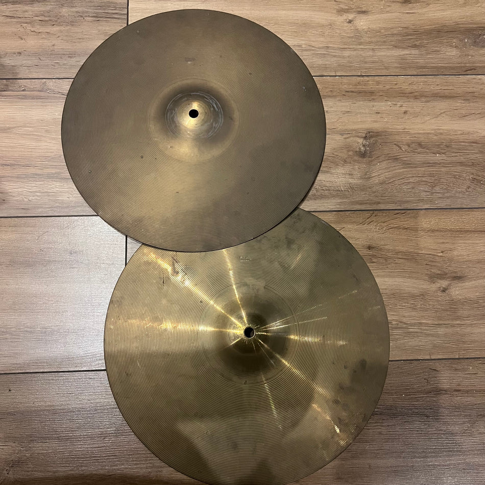 Amati Kraslice 14” Hi Hat Cymbals Vintage #1365