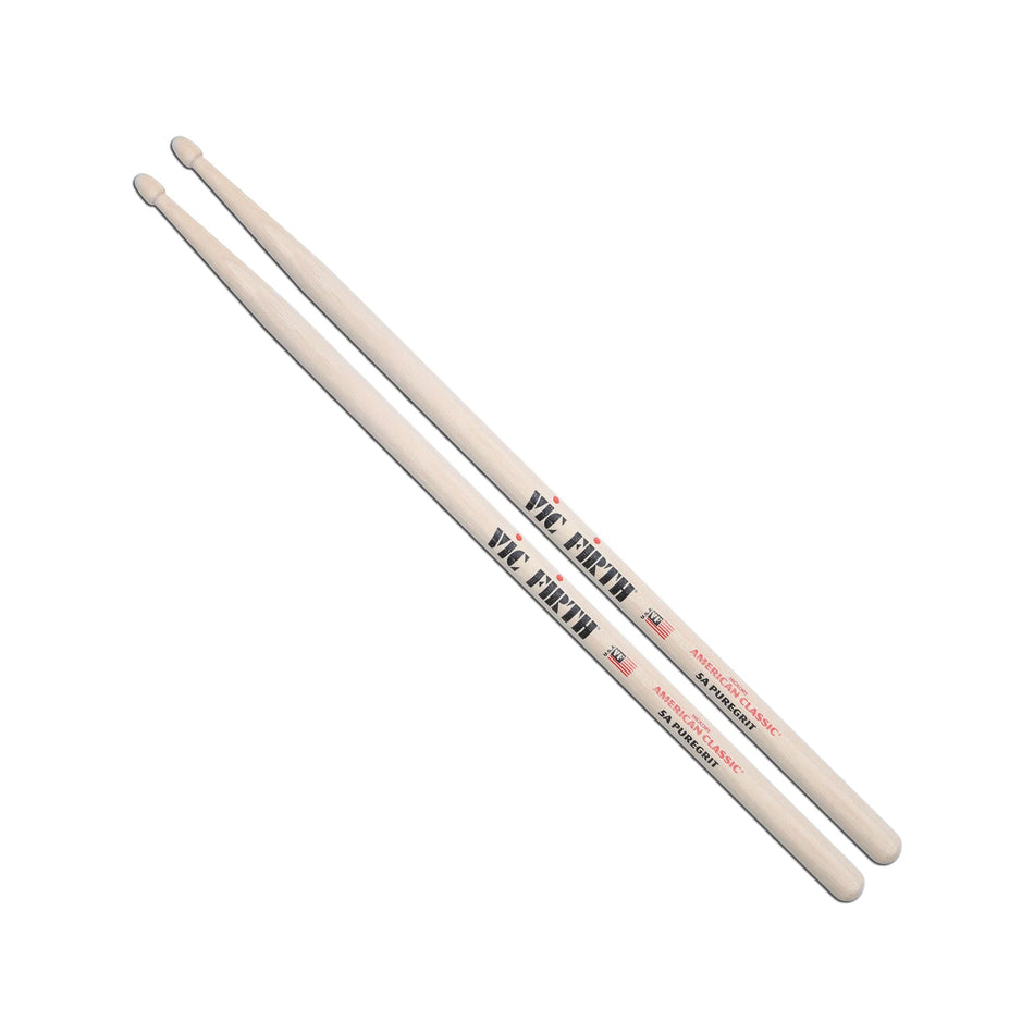 Vic Firth 5A Puregrit Drumsticks American Classic, Wood Tip