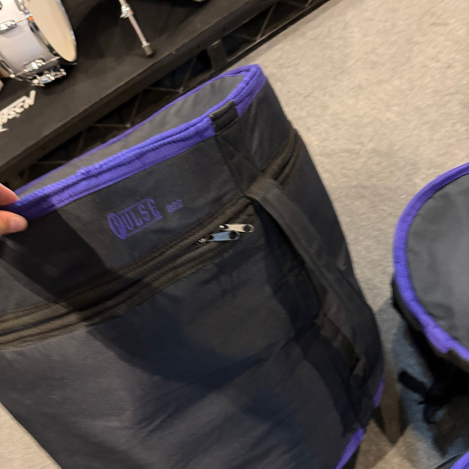 Pulse Deluxe Drum Bag Cases 22", 14", 12", 10" #1409
