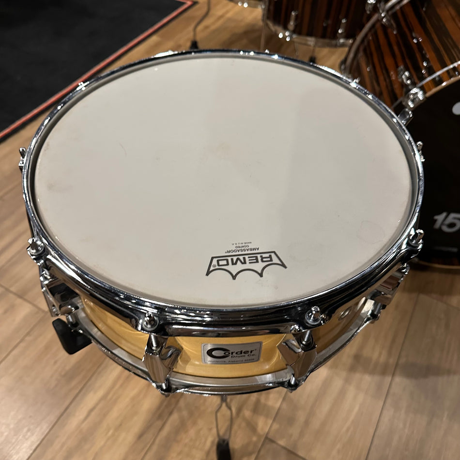Corder 14x5.5" Maple Snare Drum (ex fibes)  #1202
