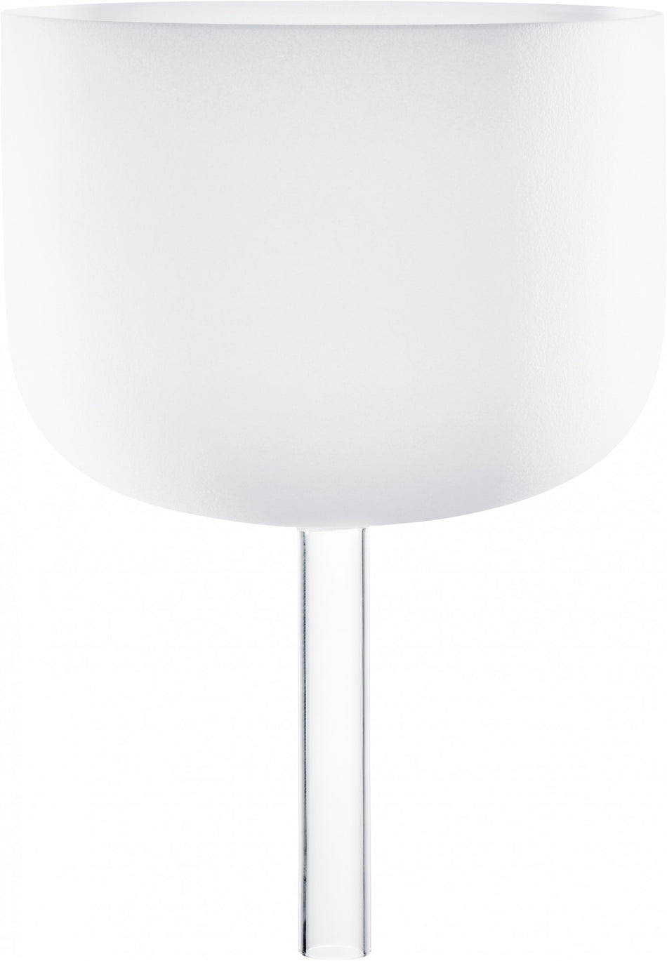 Meinl Sonic Energy Crystal Singing Bowl, with handle, white-frosted, 10" / 25 cm, Note F4, Heart Chakra