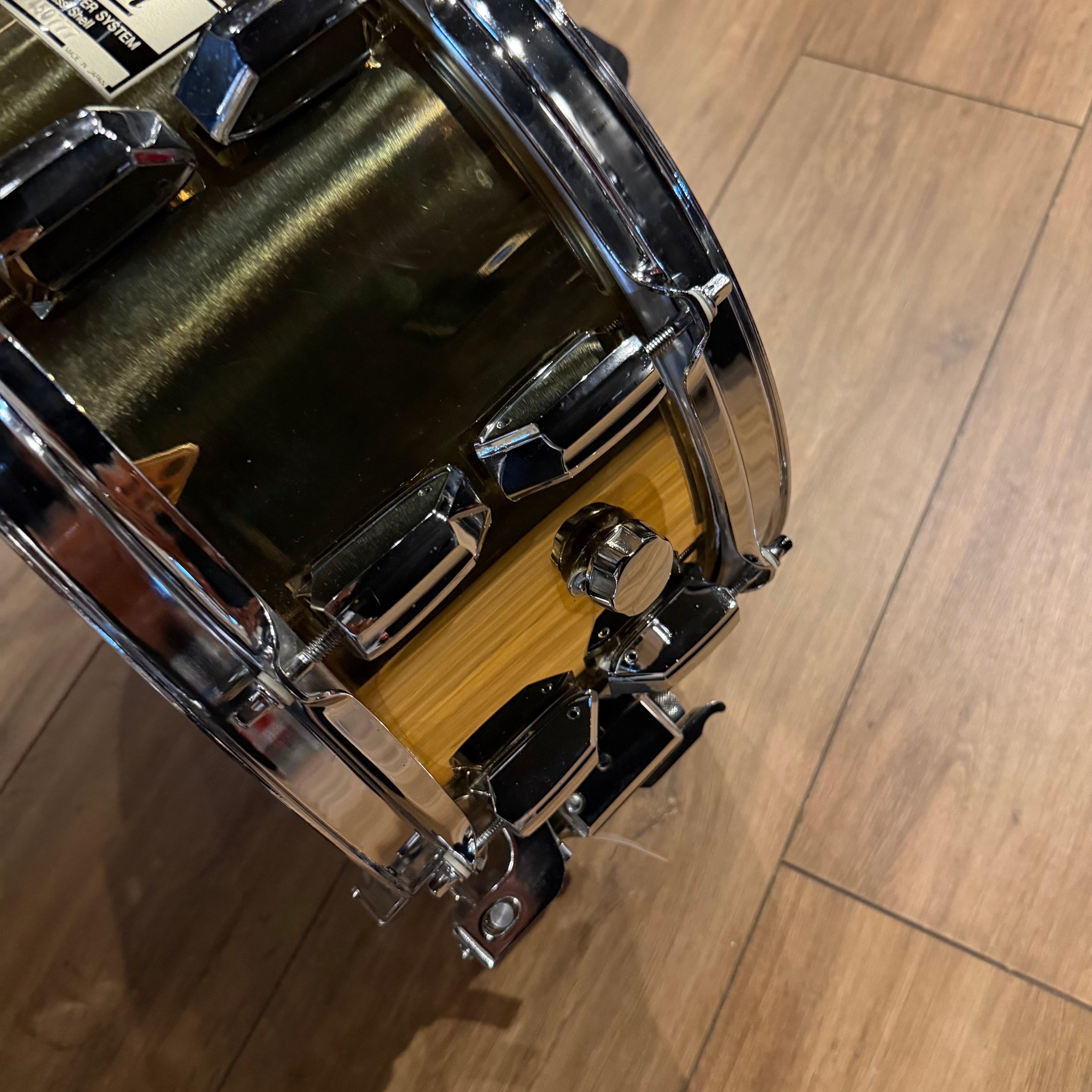 Pearl 1990's Super Gripper Brass Snare Drum 14x6.5 Pearl 1990's Super Gripper Brass Snare Drum 14x6.5