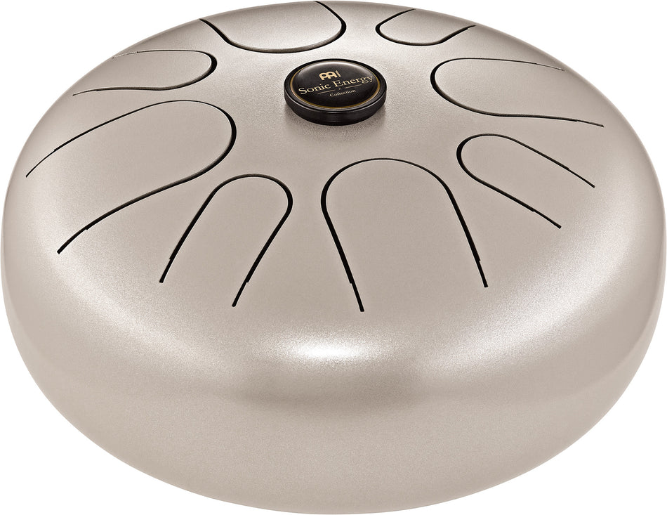 Meinl Sonic Energy Steel Tongue Drum - Pearl Grey, G Minor, 12" / 30 cm diameter
