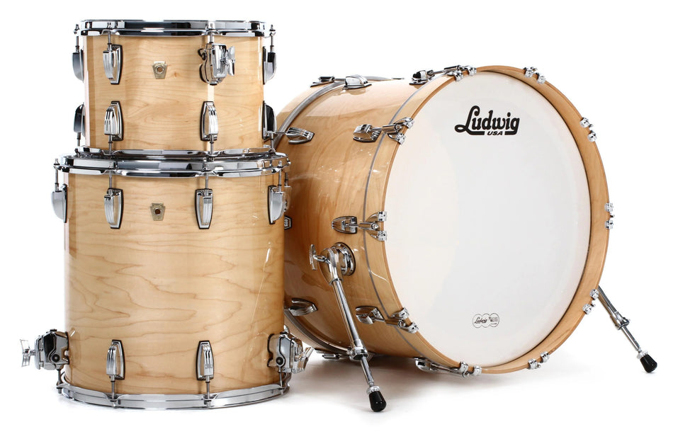 Ludwig Legacy Maple 3pc Natural Maple Drum Kit 22"