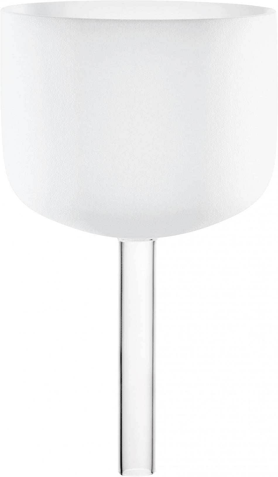 Meinl Sonic Energy Crystal Singing Bowl, with handle, white-frosted, 8" / 20 cm, Note B4, Crown Chakra