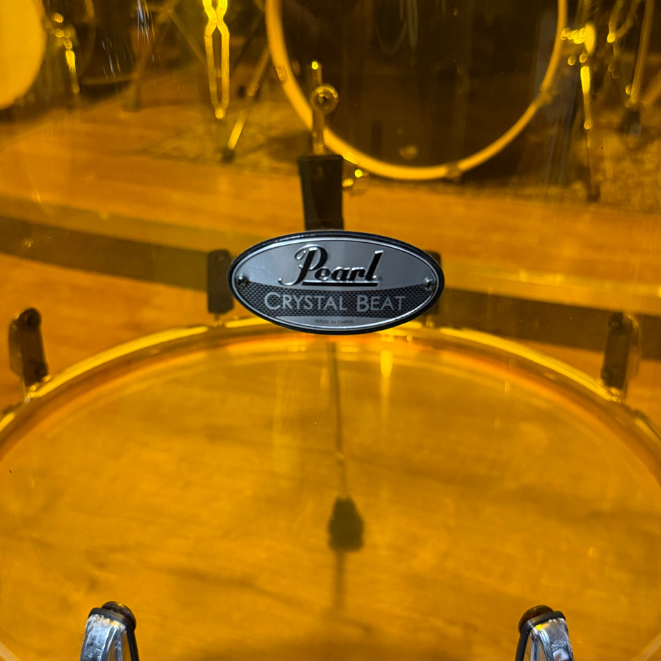 Pearl Crystal Beat 18" Acrylic Orange Floor Tom Drum  #1340