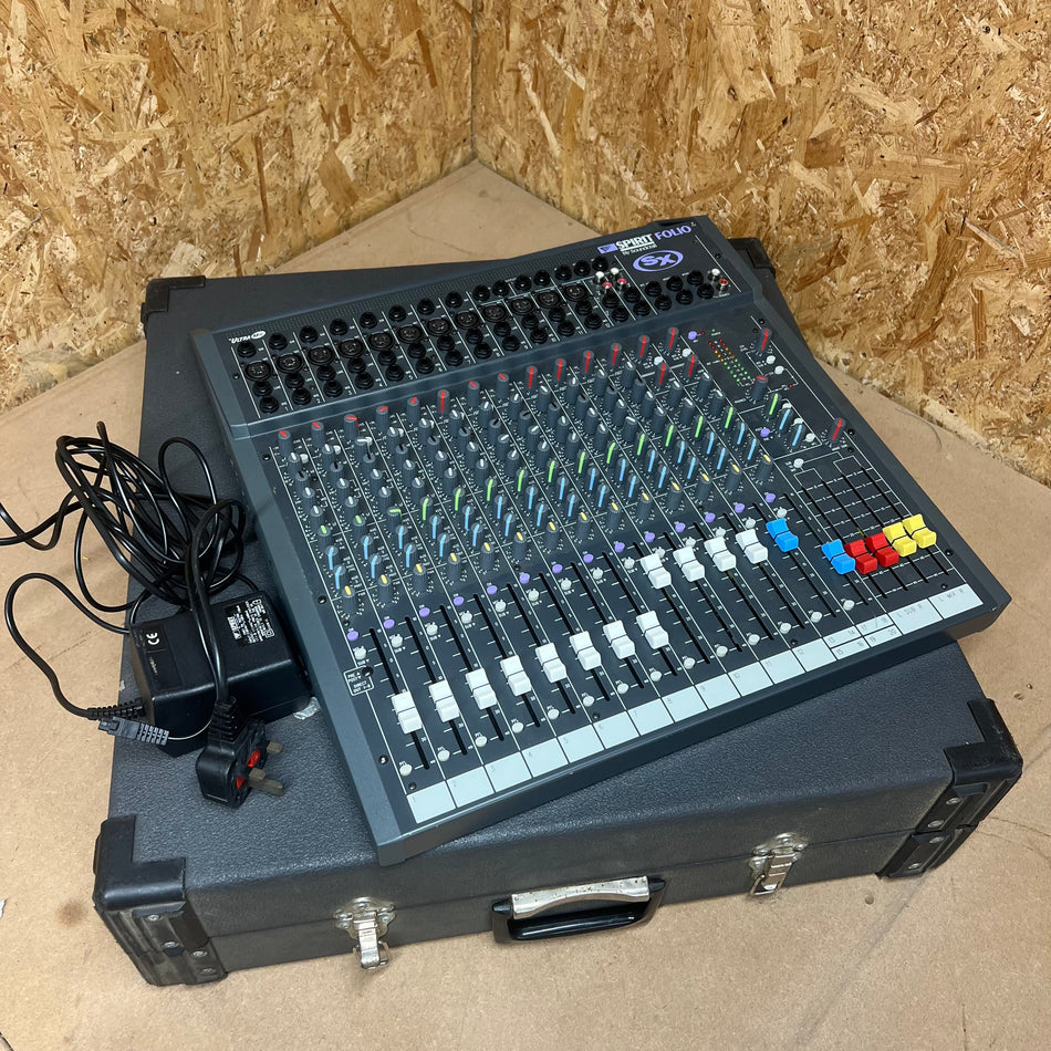 Soundcraft Spirit Folio SX Mixing Desk With Case #1394