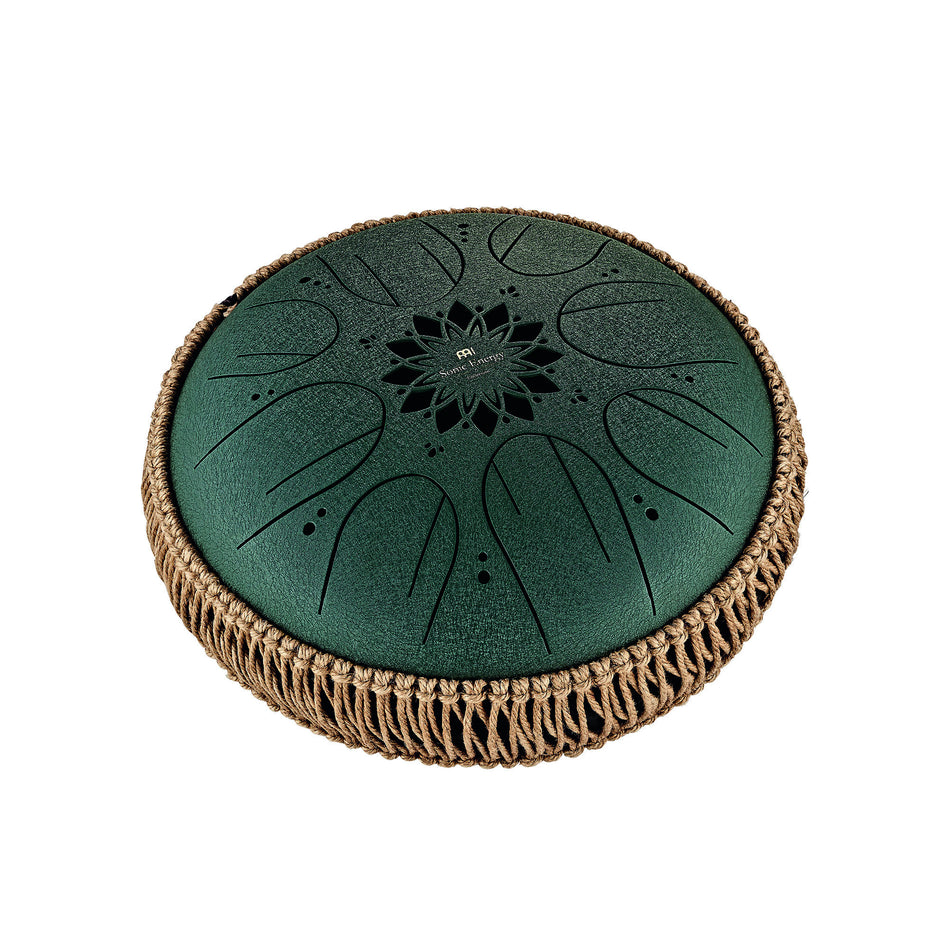 Meinl Sonic Energy Medium Octave Steel Tongue Drum, Dark Green, F# Minor, 10" / 25 cm