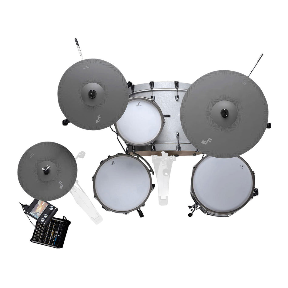 EFNOTE PRO 700 Standard Set 4-Piece Electronic Drum Kit with EFNOTE PRO Sound Module