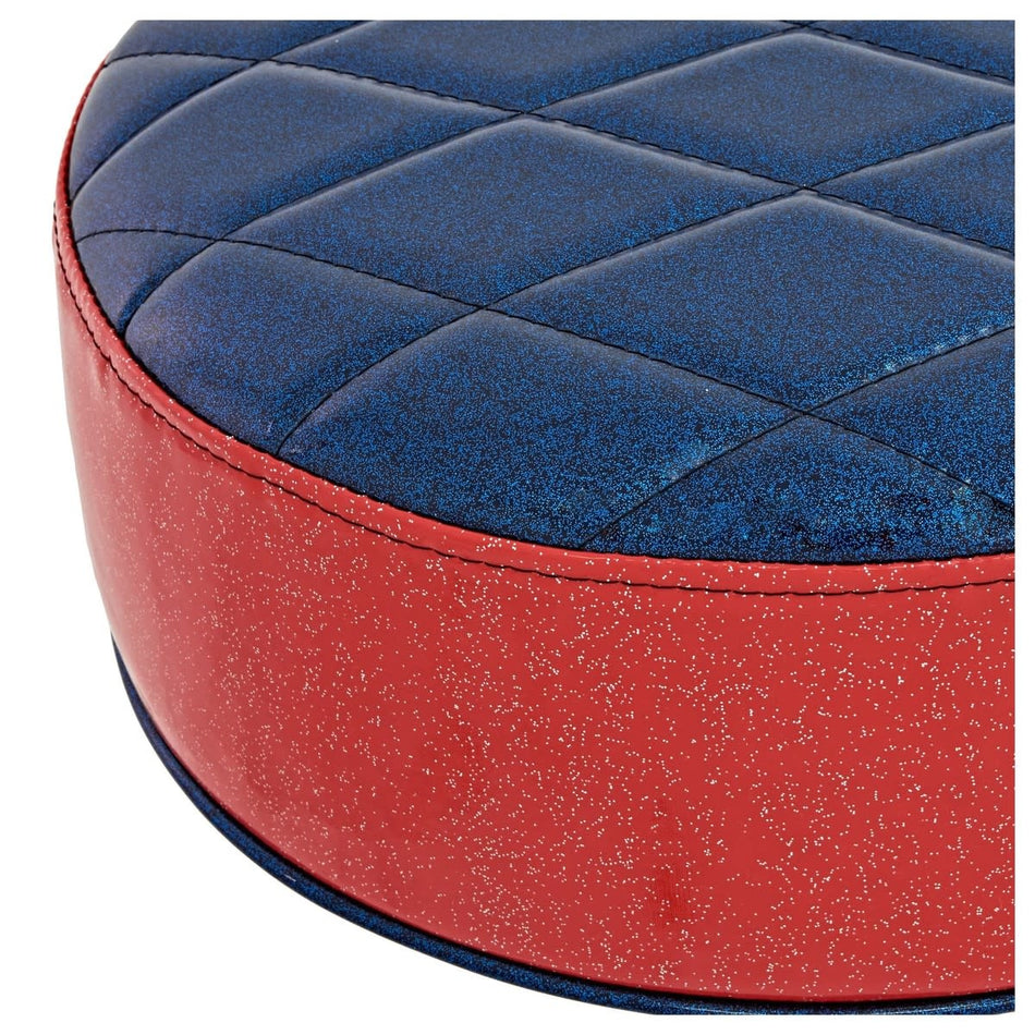Natal Deluxe Drum Throne, Blue Top With Red Sides