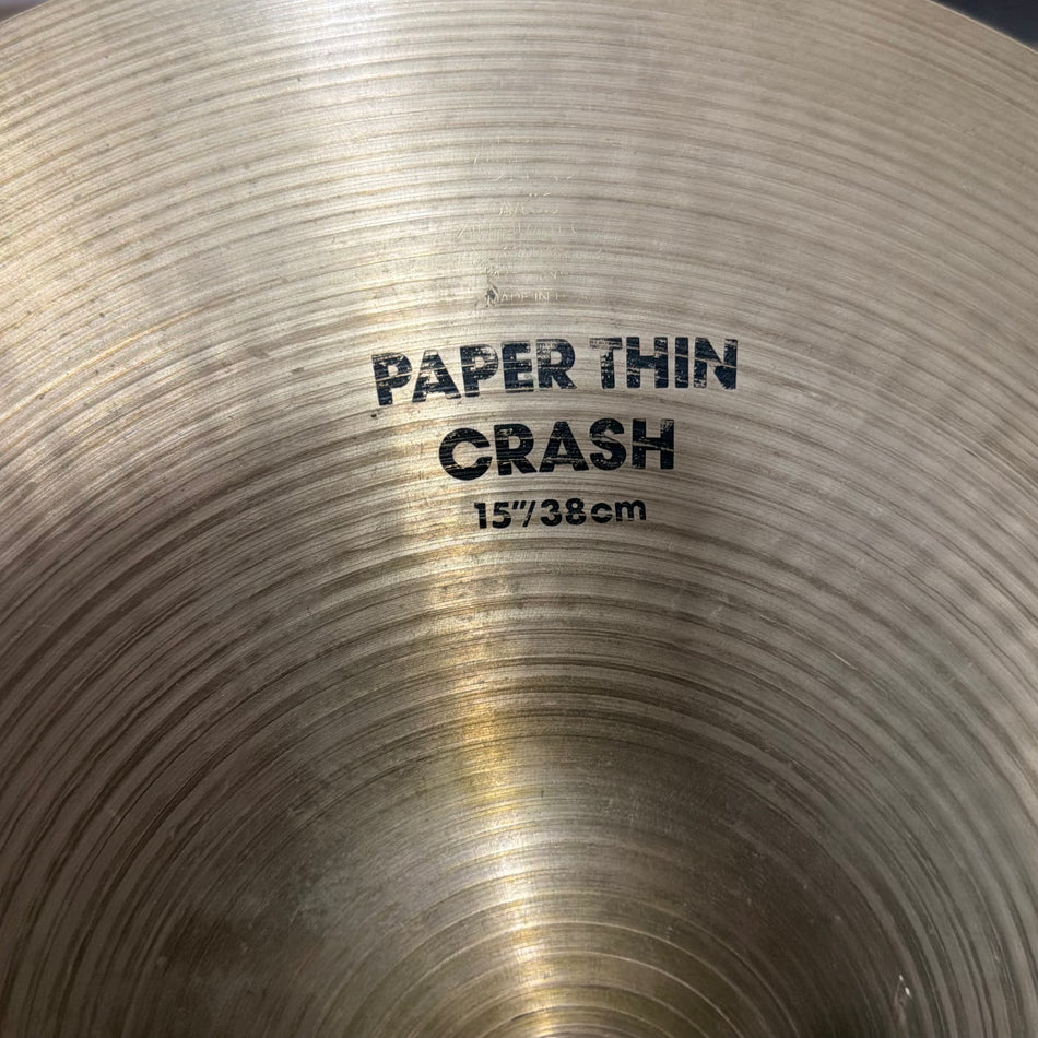 Zildjian 15" Avedis Paper Thin Crash Cymbal #1384