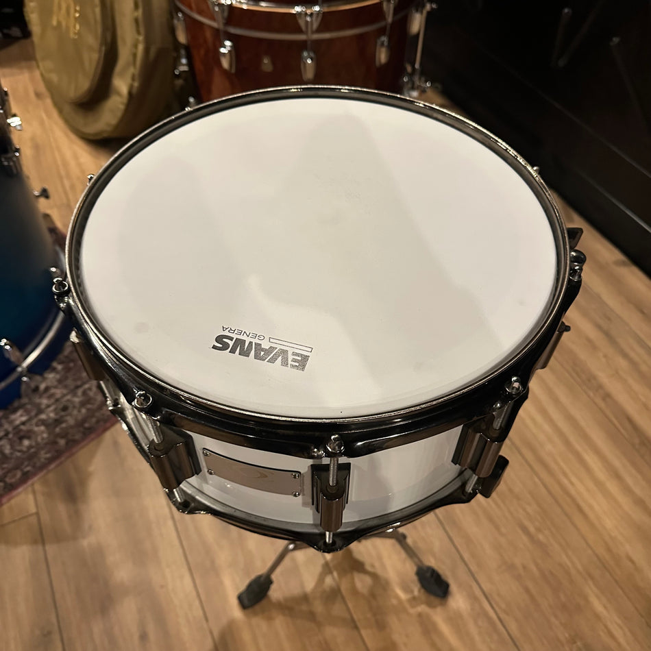 Drum Craft Series 8 Birch White 14x6.5" Snare Drum #1229