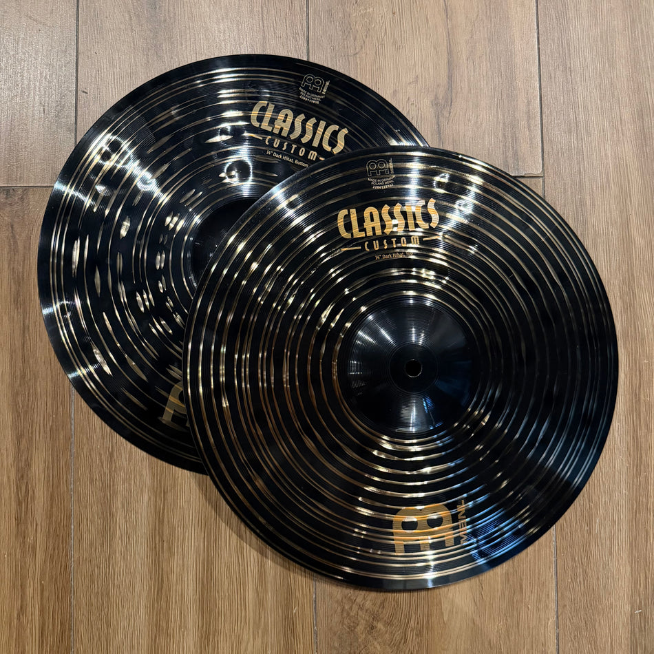 Meinl Classic Custom Dark 14" Hi Hat Cymbals #1405