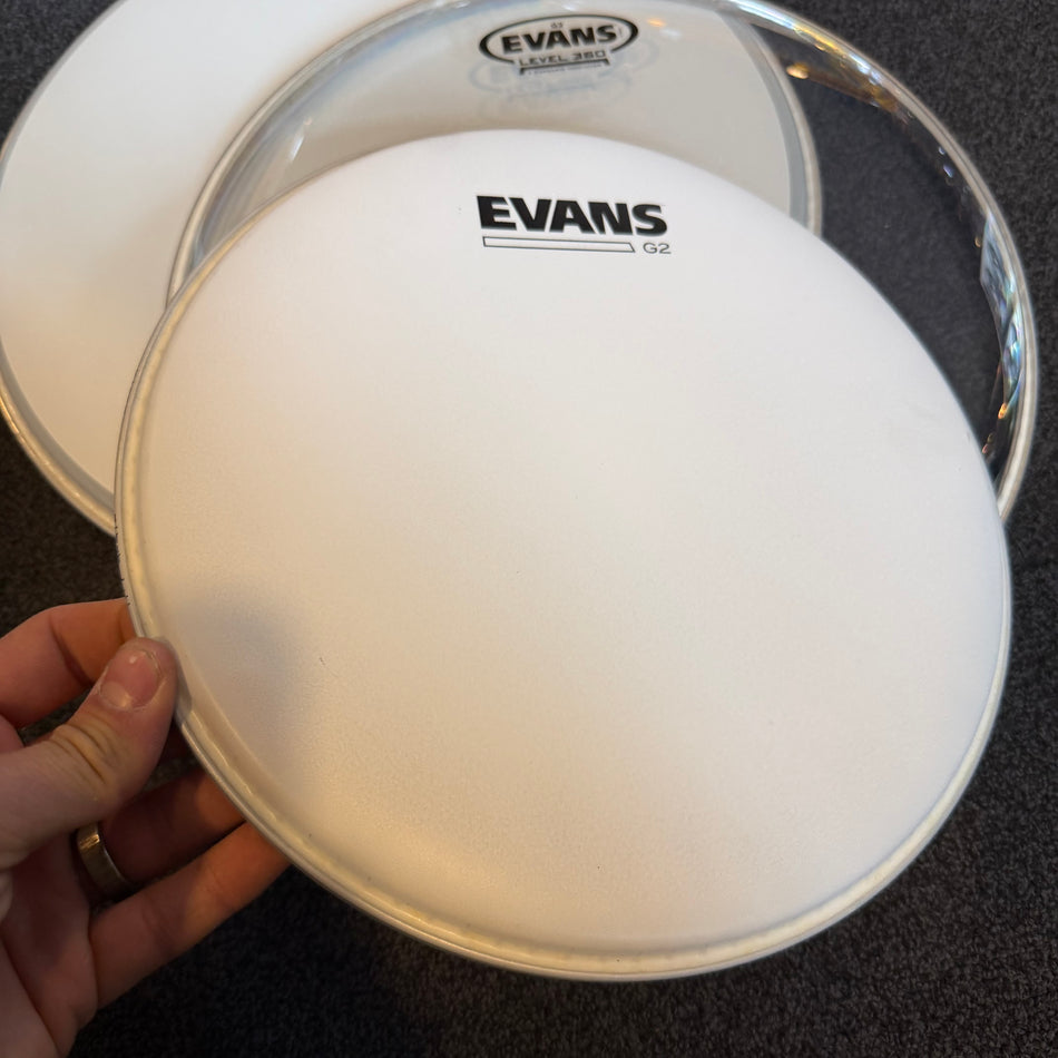 Bundle Of 3 Brand New Evans Drum Heads #1401
