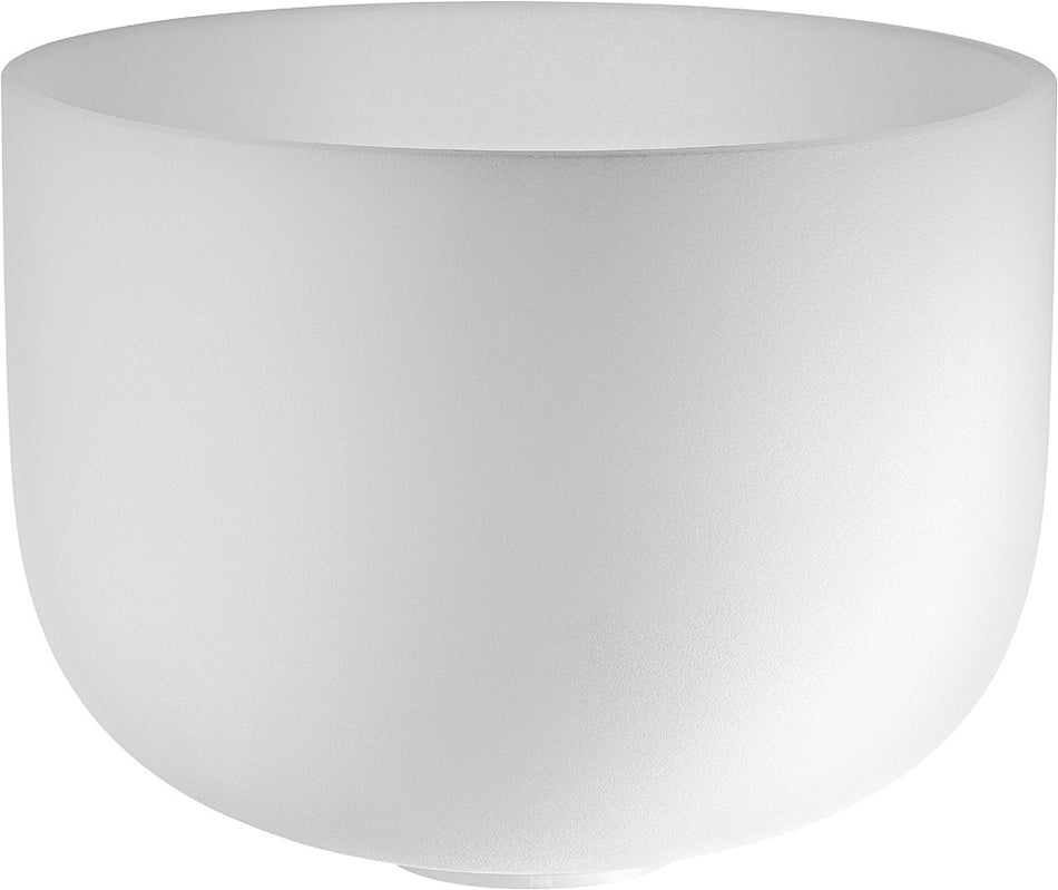 Meinl Sonic Energy Crystal Singing Bowl, white-frosted, 13" / 33 cm, Note D4, Sacral Chakra