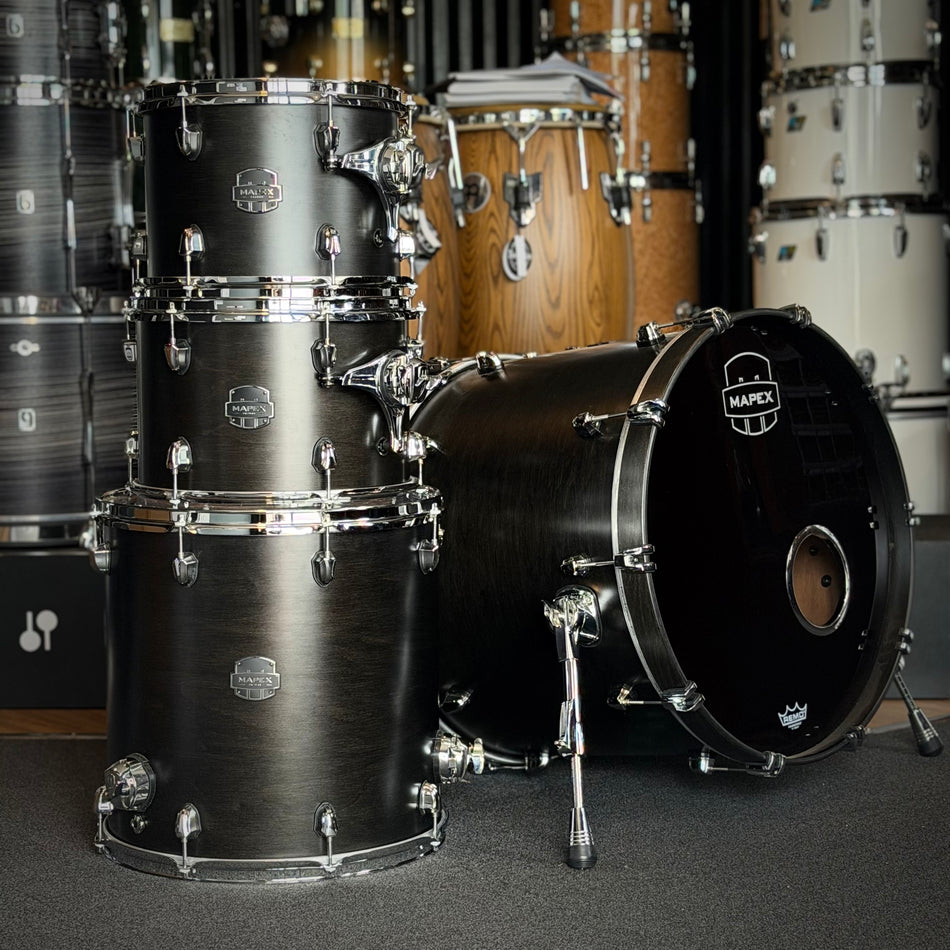 Mapex Saturn Satin Black 22" Drum Kit #1326