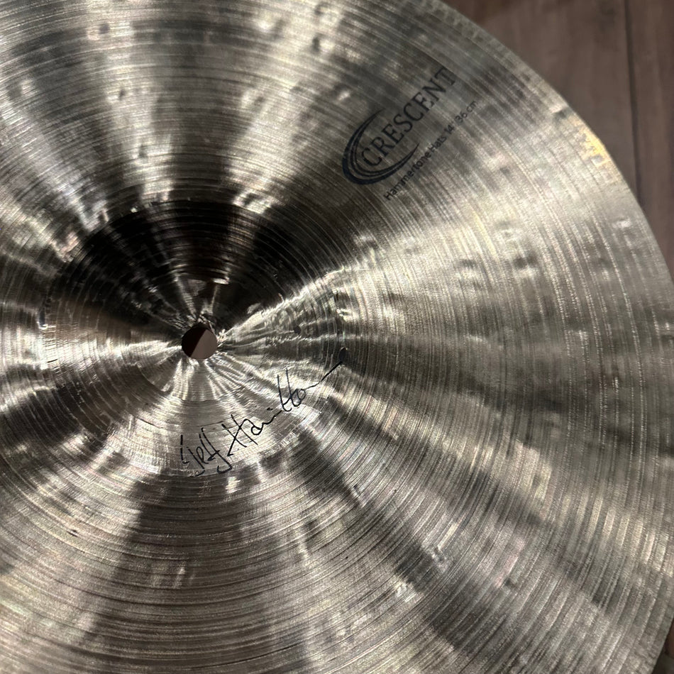 Sabian Crescent 14" Hi Hat Cymbals Jeff Hamilton  #1232