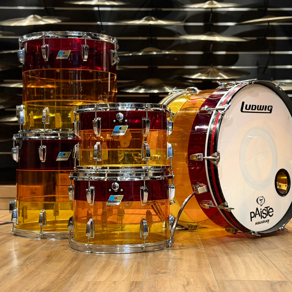 Ludwig Vintage 1970's Vistalite Tequila Sunrise 24" Kit #1249
