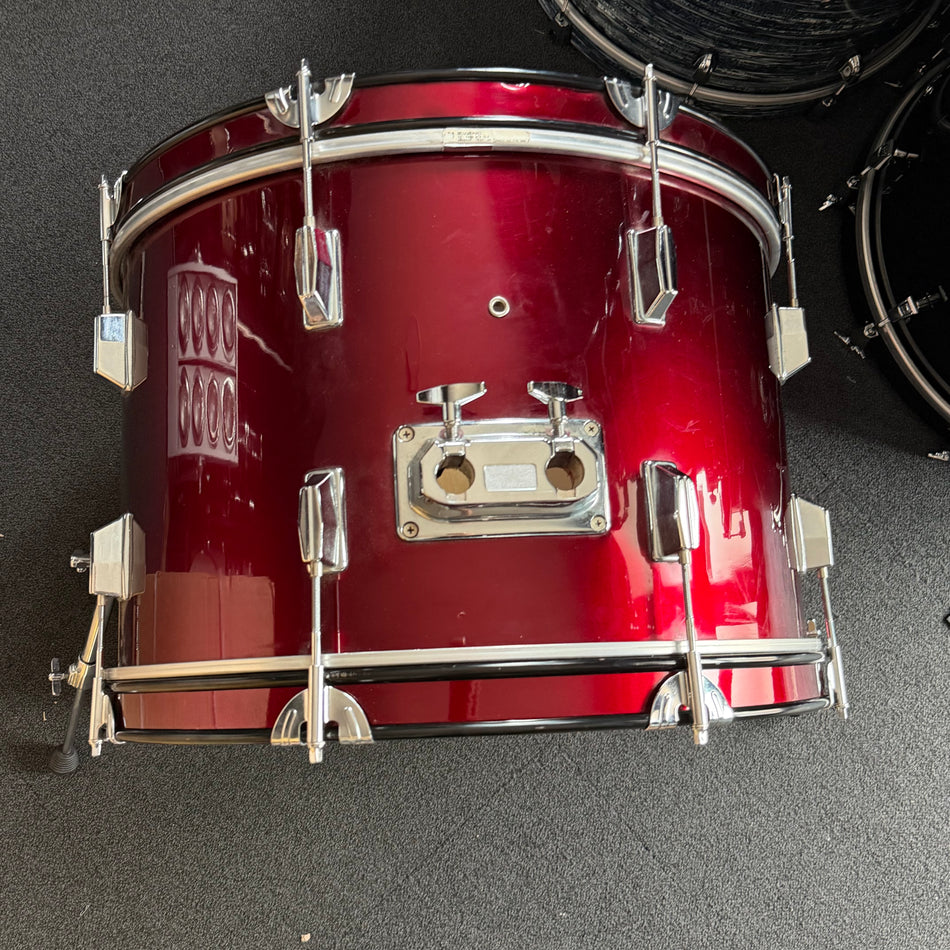 22" Burgundy Bass Drum  #1341
