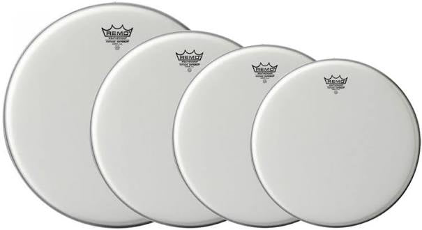 Remo Emperor Coated Drum Head Pack |  10", 12", 16” + 14" Ambassador Coated Snare Head