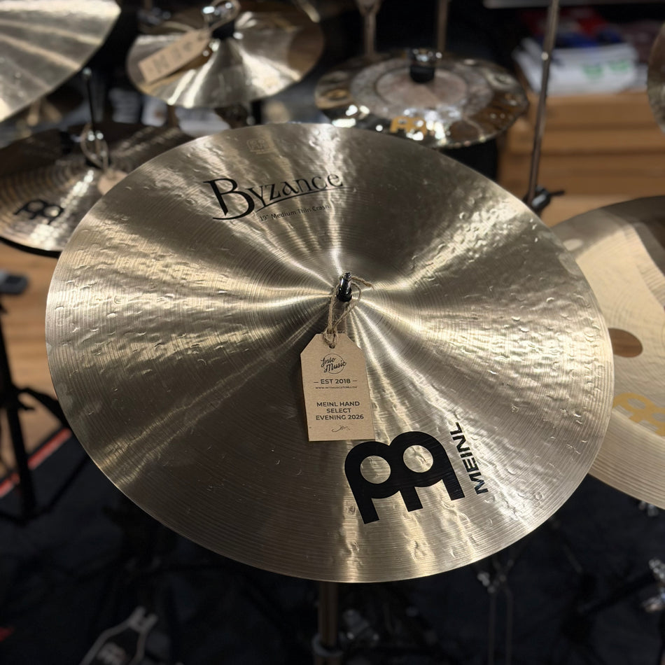 Hand Selected Meinl Byzance 19" Medium Thin Crash Cymbal B19MTC