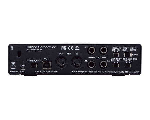 Roland RUBIX24 USB Audio Interface 2-In/4-Out for PC/MAC/IPAD