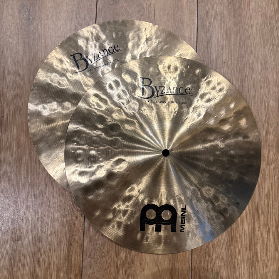 Meinl Extra Hammered 14" Hi Hat Cymbals #1363