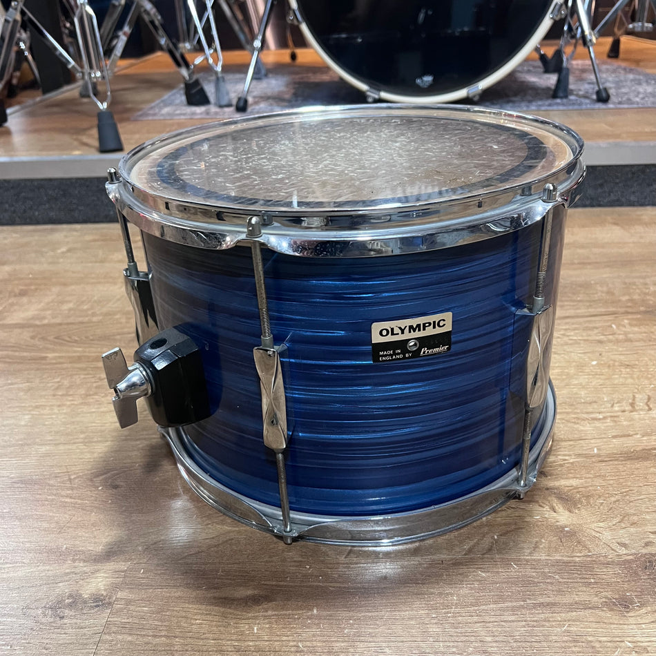 Premier Olympic 12” Rack Tom Drum In Blue Vintage #1337