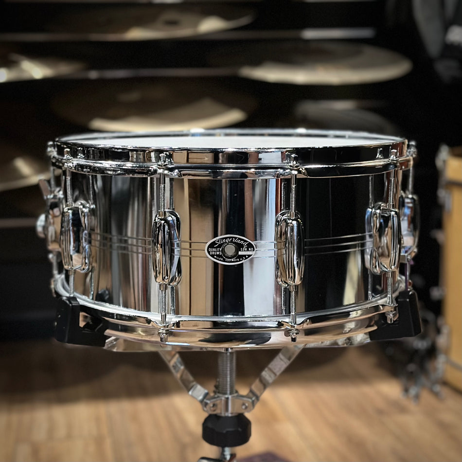 Slingerland 1980's COS Chrome Over Steel Snare Drum 14x6.5" #1123