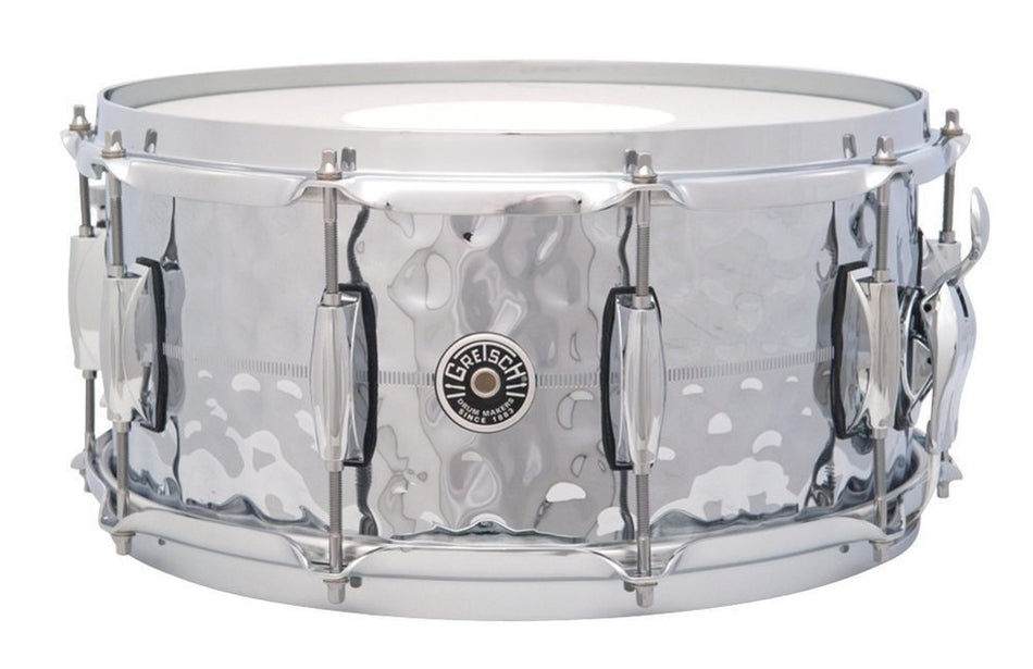 Gretsch USA Brooklyn Hammered Chrome Over Brass Snare Drum 14x6.5"